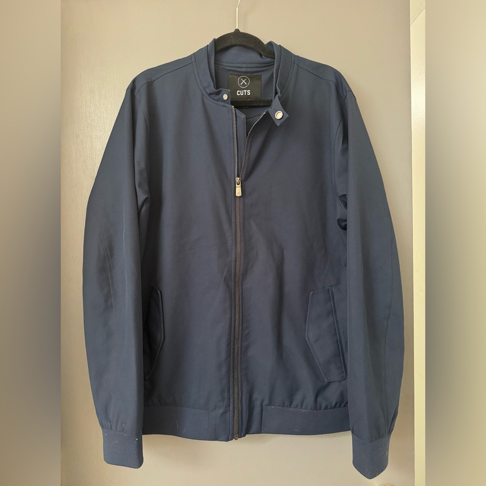 Men's Navy Cuts Jacket